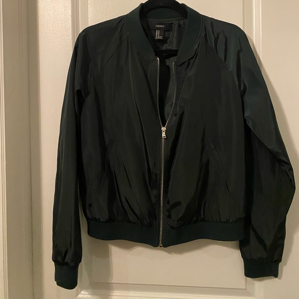 Green Bomber Jacket